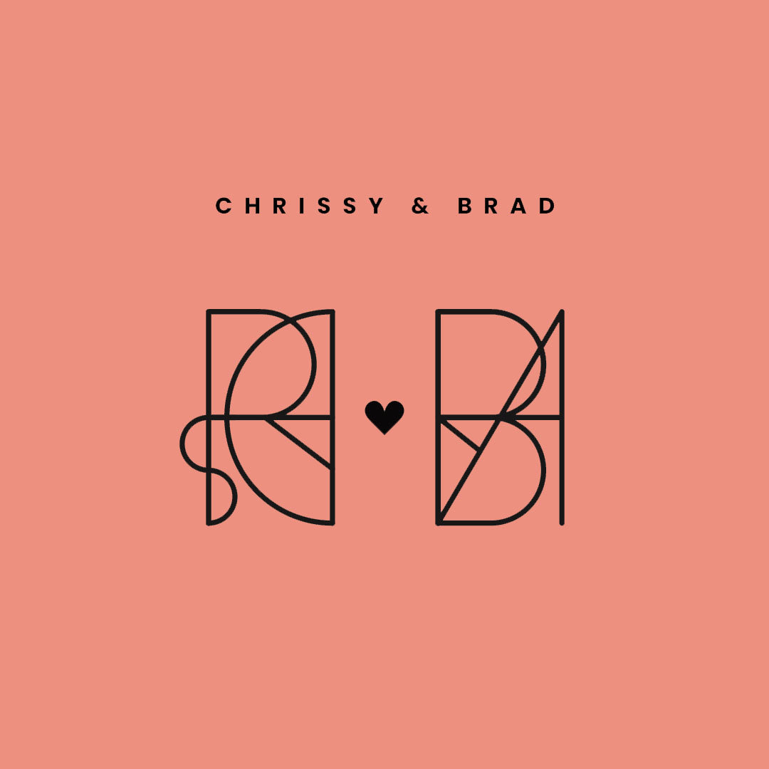 Custom Monogram Name Logo Design for Couples