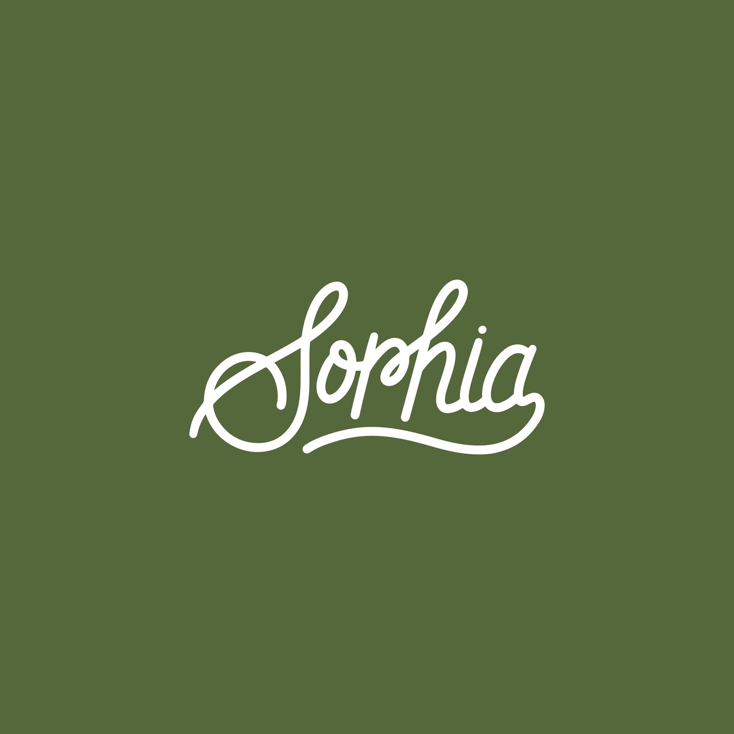 Custom Cursive Name Logo Design