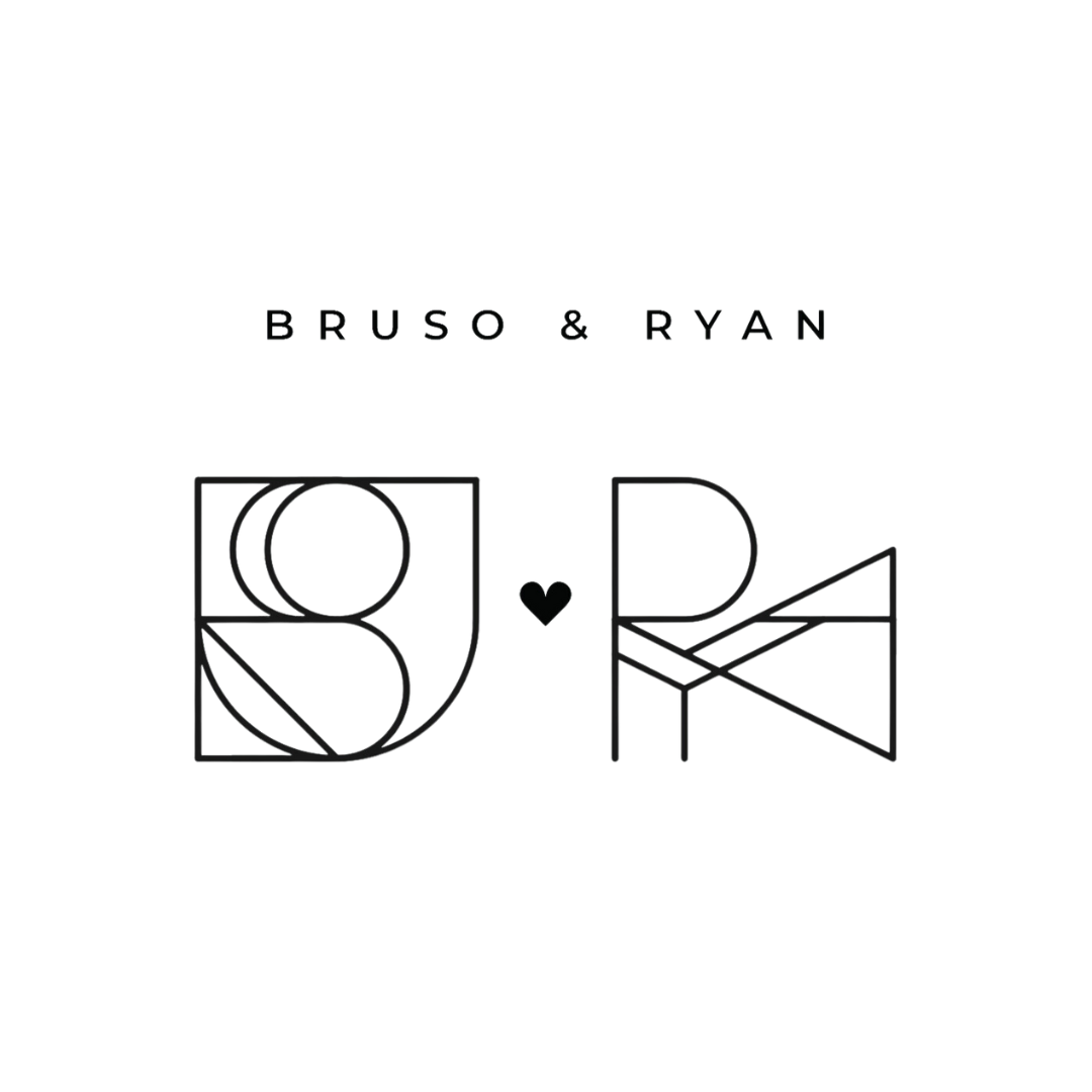 Custom Monogram Name Logo Design for Couples