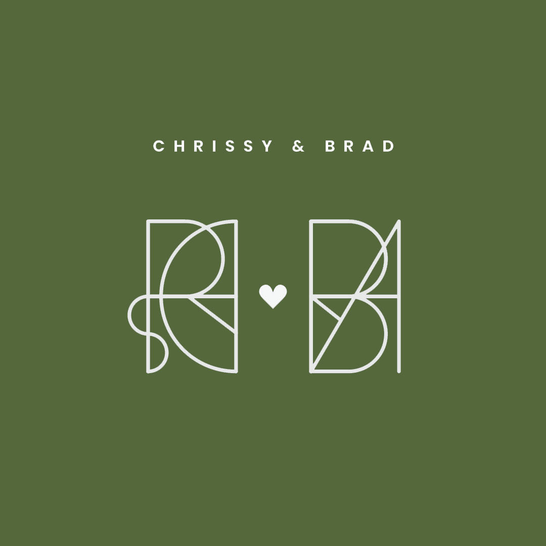 Custom Monogram Name Logo Design for Couples