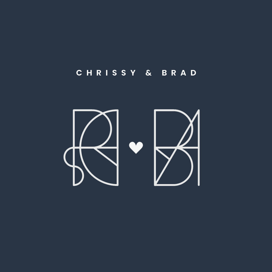 Custom Monogram Name Logo Design for Couples
