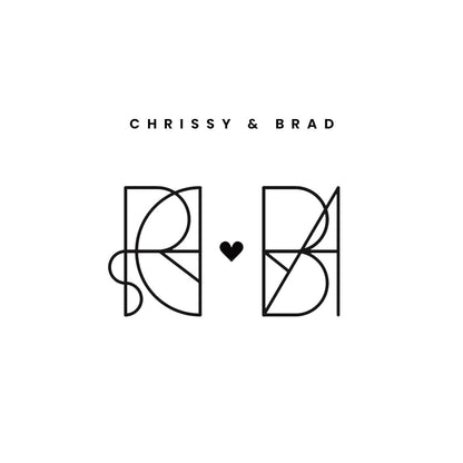 Custom Monogram Name Logo Design for Couples