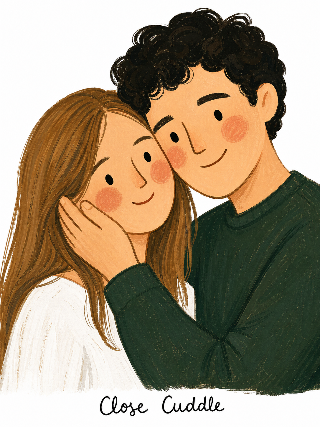 Custom Couple Folk Art