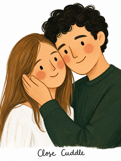 Custom Couple Folk Art