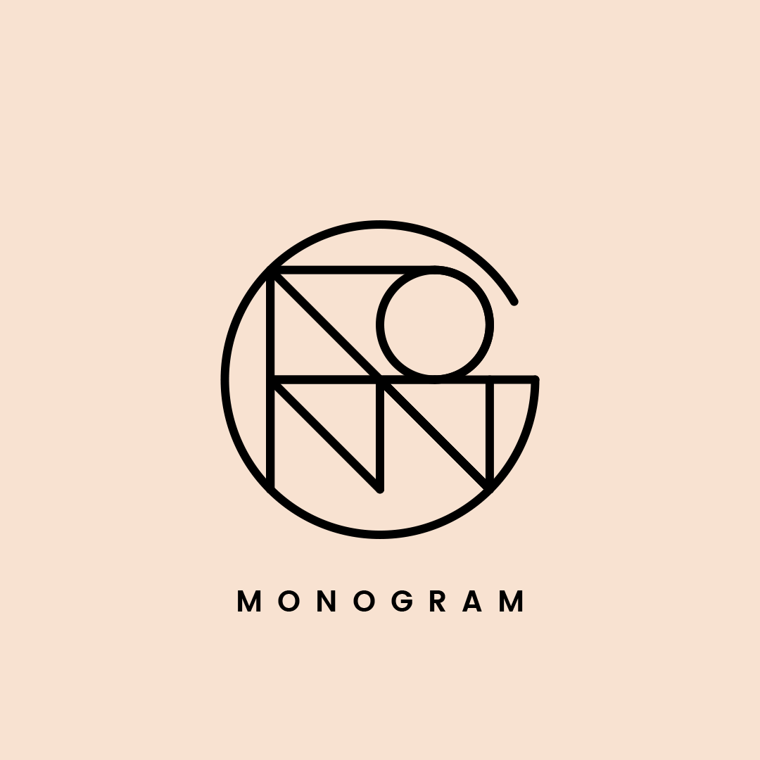 Custom Monogram Logo Design Peach Studio Custom Monogram Logo Design Peach Studio